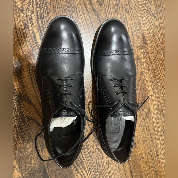 Men’s Zegna black leather dress shoe - Picture 10 of 11